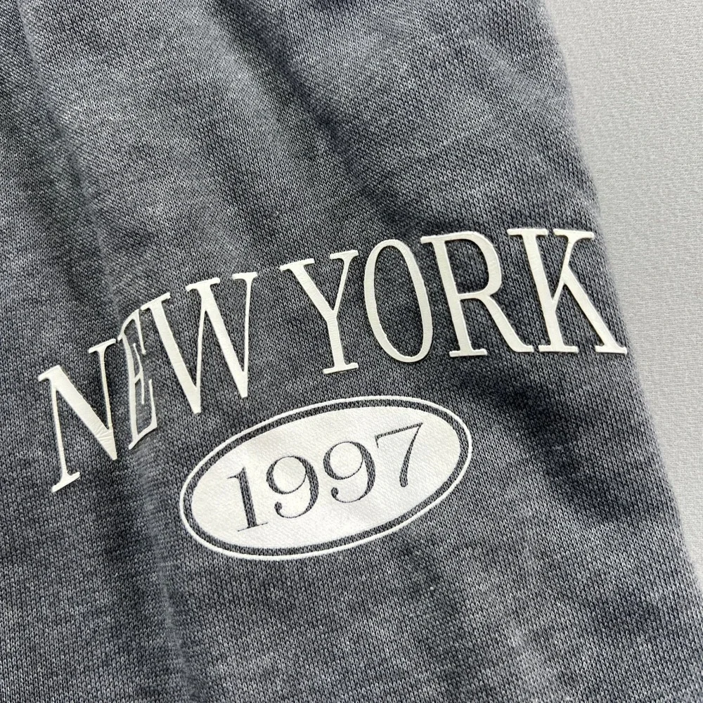 No Boundaries Sweatpants Womens S (4-6) Heather Gray Fleece Lined Cargo Pockets